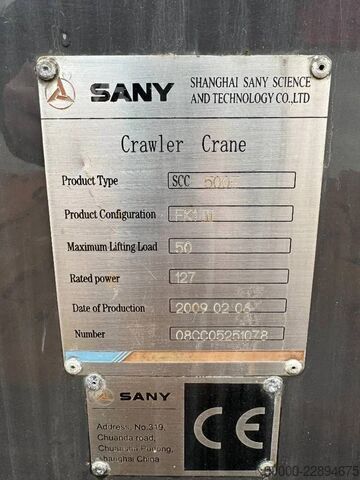 Grúa móvil Sany SCC 500 E