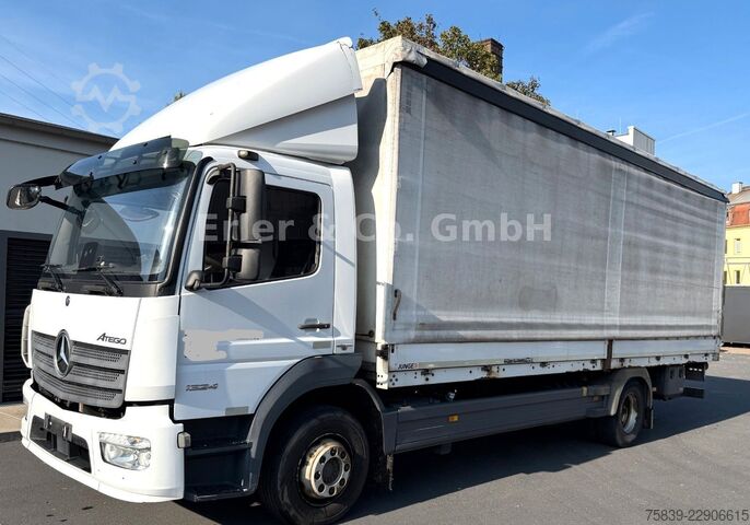 Autocarro con pianale e telone MERCEDES-BENZ 1324 Atego3, LBW, Klima, Standhzg., 6 Zylinder