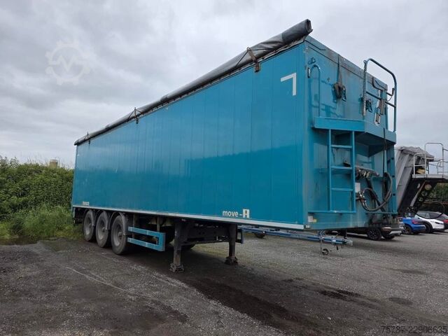 Semirimorchio con pianale mobile REISCH 65 cbm Schubboden, BPW Trommel, Kornschieber