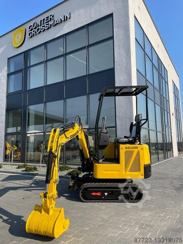 GG1100 lítill gröfur 3 strokka Kubota Gunter grossmann GG1100 3 cilinder kubota
