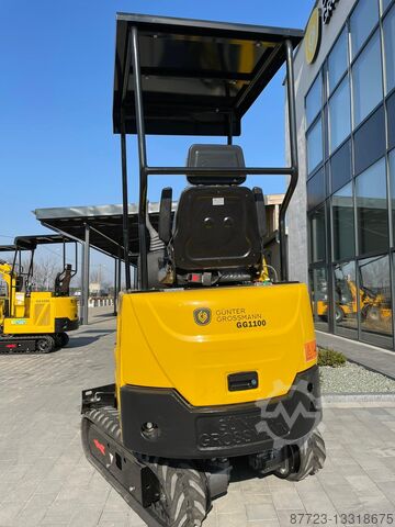 Máy xúc mini GG1100 3 xi lanh Kubota Gunter grossmann GG1100 3 cilinder kubota