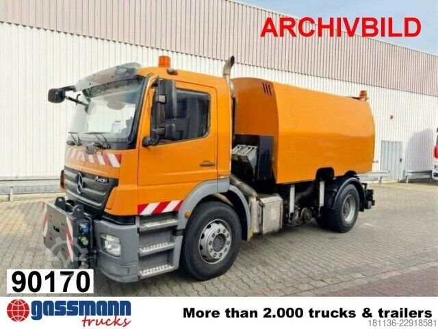Yol süpürme aracı Mercedes-Benz Axor 1824 AK 4x4, Kehrmaschine FAUN Viajet