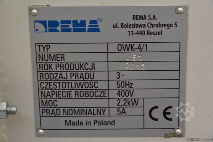 Single-bag sawdust extractor REMA 