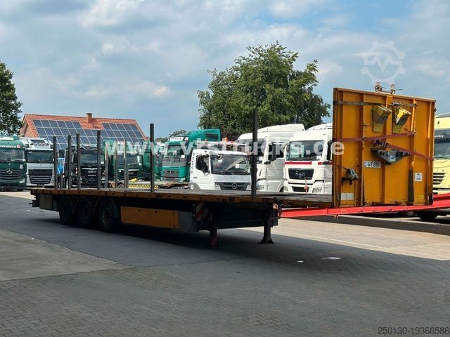 Working platform semitrailer Wiese SAH 3-36 Plateau-Auflieger inkl. Rungen