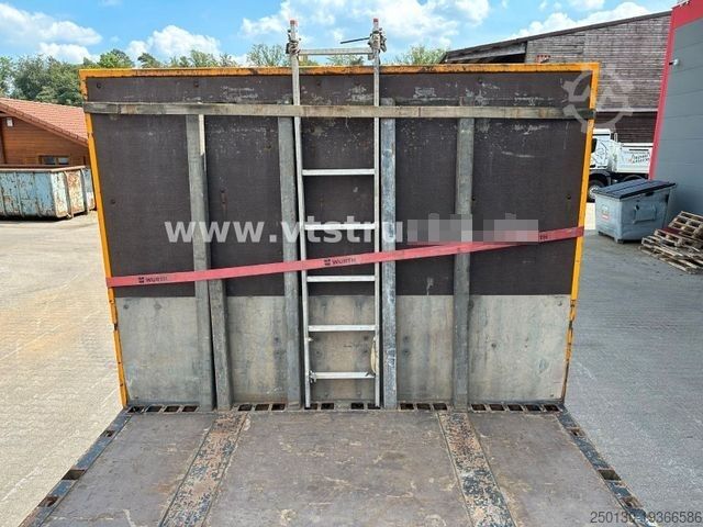 Working platform semitrailer Wiese SAH 3-36 Plateau-Auflieger inkl. Rungen