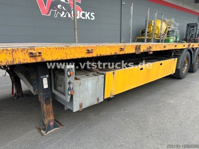 Working platform semitrailer Wiese SAH 3-36 Plateau-Auflieger inkl. Rungen