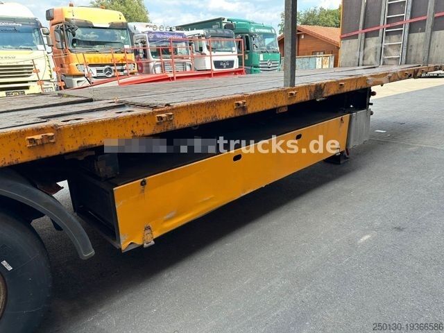 Working platform semitrailer Wiese SAH 3-36 Plateau-Auflieger inkl. Rungen