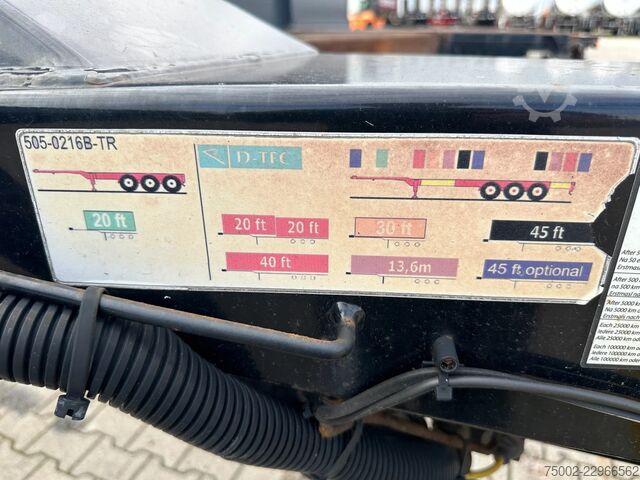 Transport kontenerowy D-TEC FLEXITRAILER TRACTION / ADR / SAF + discbrakes ...