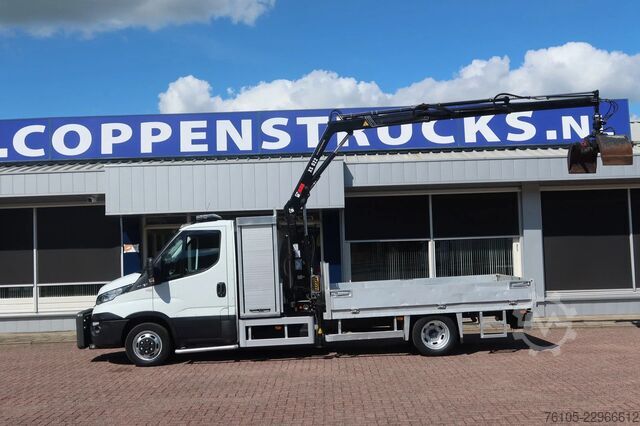 Nosturiauto Iveco 50C15 Openbak+ Kraan Hiab