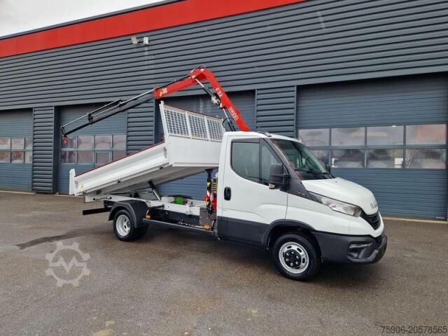 Tipper van Iveco Daily 35-160 BENNE + GRUE