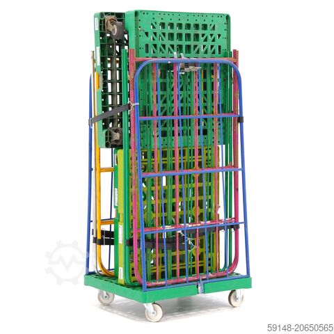 Used 2-Sides input gates + 2 nylon tensioning belts, L: 810, W: 720, H: 1620 (mm). Kruizinga 99-9720GB