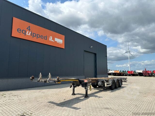 Transporte de contentores Pacton FLEX XL 45FT HC multi (2x extendable), liftaxle...