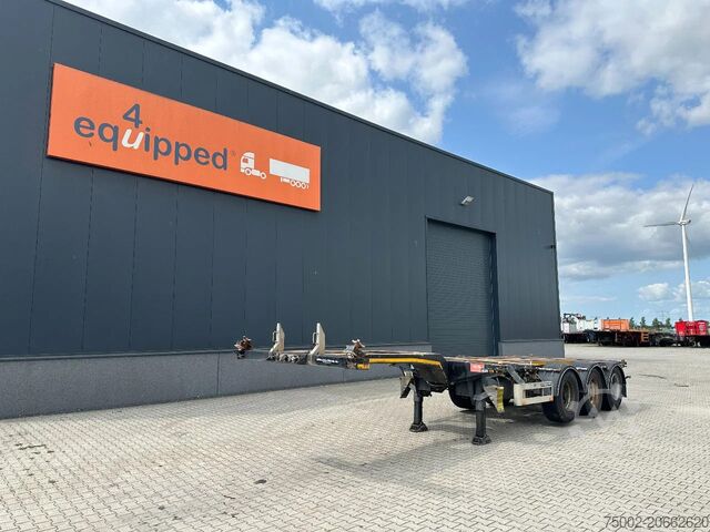 Transporte de contentores Pacton FLEX XL 45FT HC multi (2x extendable), liftaxle...