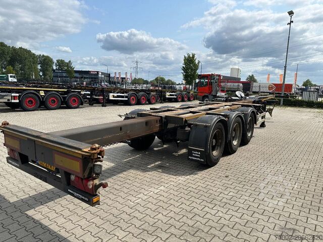 Transporte de contentores Pacton FLEX XL 45FT HC multi (2x extendable), liftaxle...