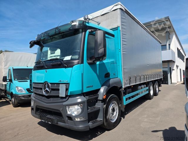 Xe tải thùng bạt sàn phẳng MERCEDES-BENZ Antos 2536 / Schiebe Plane / WENIG KM