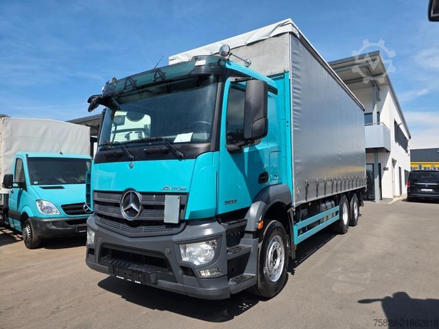 Xe tải thùng bạt sàn phẳng MERCEDES-BENZ Antos 2536 / Schiebe Plane / WENIG KM