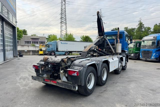 Roll-off tipper truck MAN TGS 35.480 8x4 Hiab 26T
