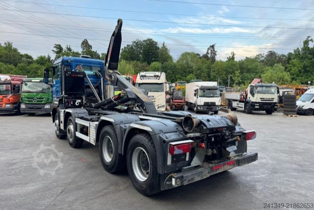 Roll-off tipper truck MAN TGS 35.480 8x4 Hiab 26T