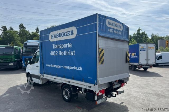 Curtain sider van MERCEDES-BENZ Sprinter 313 CDI Hebebühne