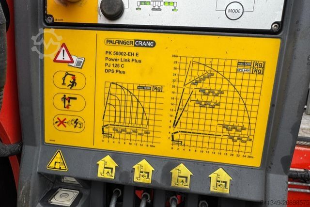 Kravas automašīnai uzstādīts celtnis SCANIA Scania R480 8x4 PK50002 Flyjib&Seil Bj.2013