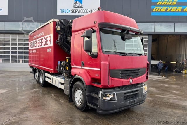 Kravas automašīnai uzstādīts celtnis RENAULT Lander 460 6x2 HMF3722 4+4