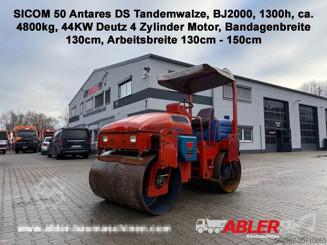Tandēma veltnis SICOM Antares DS 50 Tandemwalze Deutz Motor