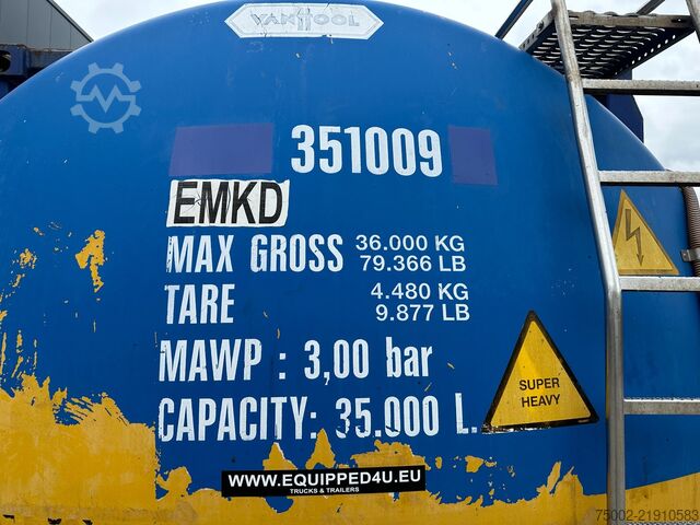 Tank container Van Hool 35.000L / 1-comp. / 20FT swapbody / T7 / EMKD /...