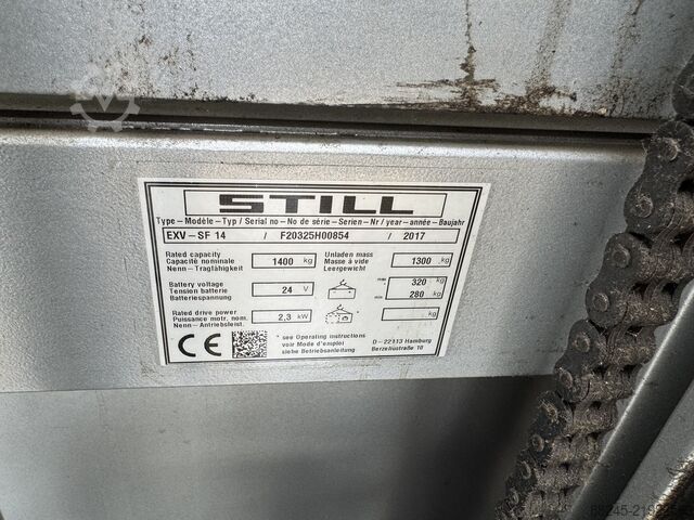 VS-22861 Elektrinis krautuvas Still 5466 mm STILL EXV SF 14