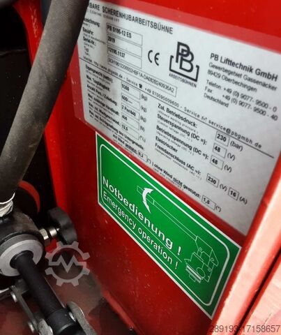 Nożycowe platformy robocze PB Lifttechnik S 195-12 ES Elektro 19,60m