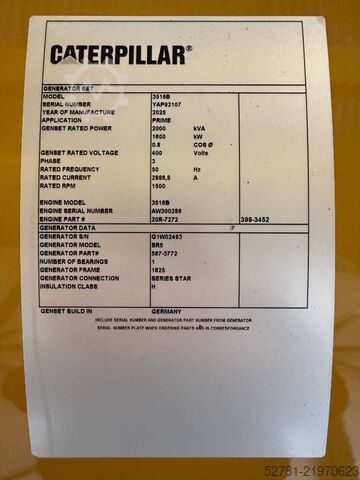 Agregat CAT 3516B - 2.250 kVA Generator - DPX-18106