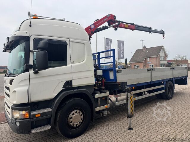 Kranwagen Scania P320 HMF 835 2 x Hydraulik, Remote