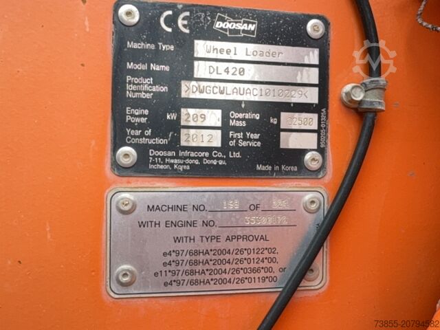 رافعة التحميل Doosan DL420