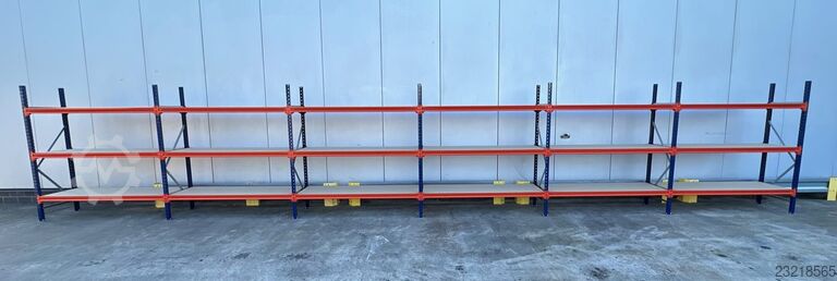 Wide span storage rack ca. 11,46 lfm. Weitspannregale H: 200 cm T: 60 cm , 400 kg Fachlast , 3 Ebenen
