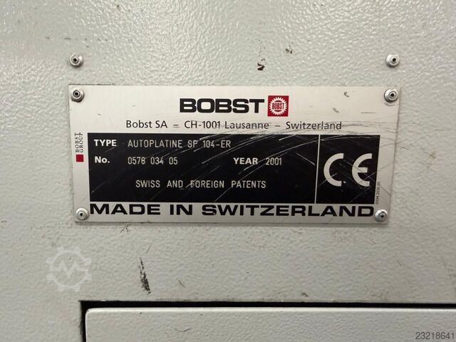 Plegadora encoladora Bobst Autoplatine SP 104 ER