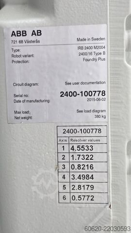 ABB IRB 2400 M2004 iðnaðarvélmenni ABB IRB 2400 M2004