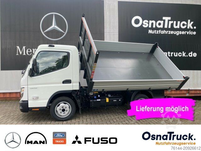 Platvorm-kallur FUSO 3C15 AMT 3-Seitenkipper Klima,AHK 3,5t,Diffsperr