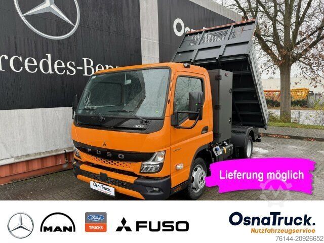 Tipper van FUSO 3C15 Hinterkipper + Box Klima,AHK 3,5t,Diff.-Sp.