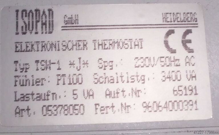 Thermostats Isopad TSW 1