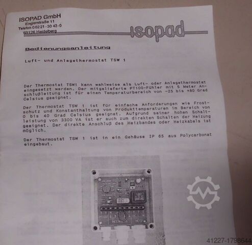 Thermostats Isopad TSW 1