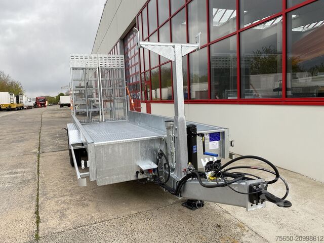 Remorcă cu platformă joasă Möslein TT 11-E6x2 hydr. Rampen  Tieflader für Fräsen breiten hydraulischen Rampen, Neu