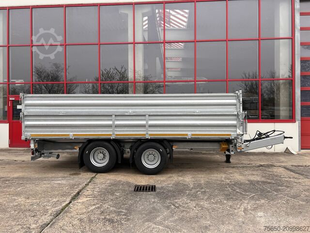 Remorcă basculantă Möslein TTD 19 AB  19 t Tandem 3 Seiten Kipper TiefladerAufsatzbordwänden-- Neufahrzeug --