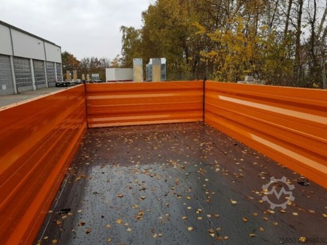 Remorcă basculantă Möslein TTD11- BA Orange  neuer Tandem 3- Seitenkipper Tiefladermit Bordwand- Aufsatz-- Neufahrzeug --