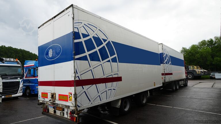 Koffer Scania R 400 6x2 closed box in combo with trailer