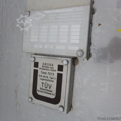 11100 liter wadah dari baja tahan karat V4A / dibuat sesuai DIN6618 Gross Apparatebau 9011