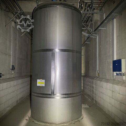 11100 liter wadah dari baja tahan karat V4A / dibuat sesuai DIN6618 Gross Apparatebau 9011