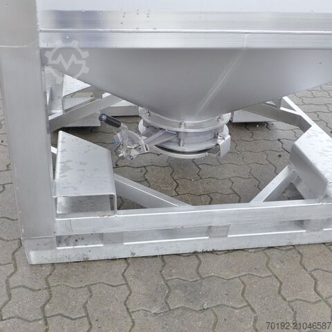 Kontejner na volně ložené látky o objemu 2000 litrů vyrobený z materiálu V2A Thielmann (UCON) 8989