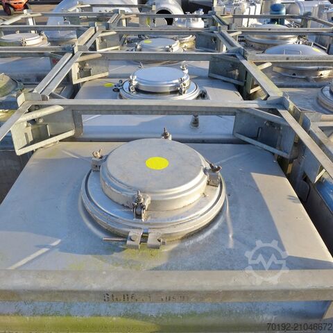 Kontainer IBC 500 liter yang terbuat dari V2A  8876