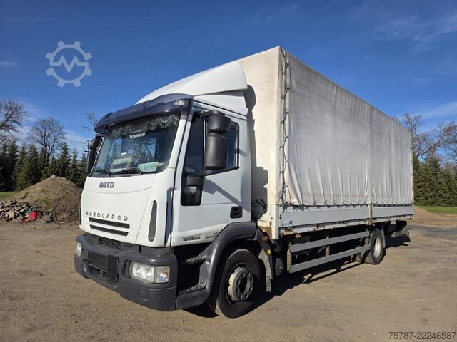 Planbil med presenning IVECO 120E25 Pritsche&Plane,Ladebordwand 1,5 To