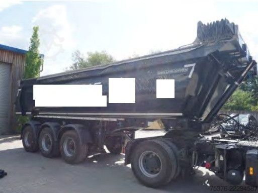 Trailer truk bak jungkit MEILLER KISA 3 Unfallschaden Stahlmulde
