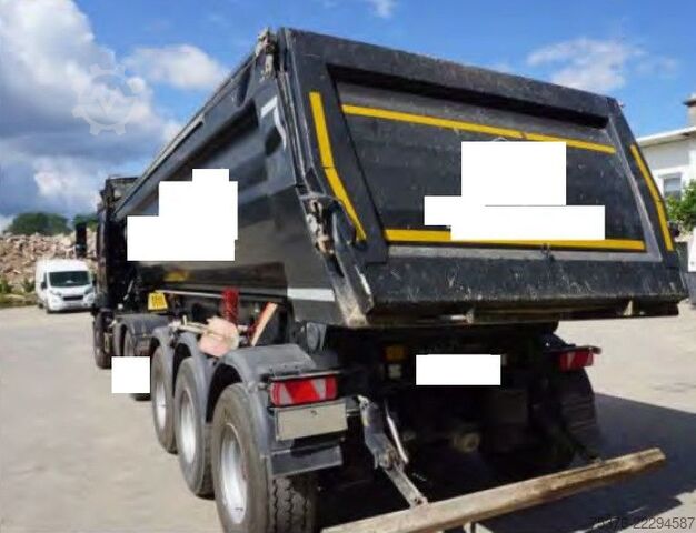 Trailer truk bak jungkit MEILLER KISA 3 Unfallschaden Stahlmulde